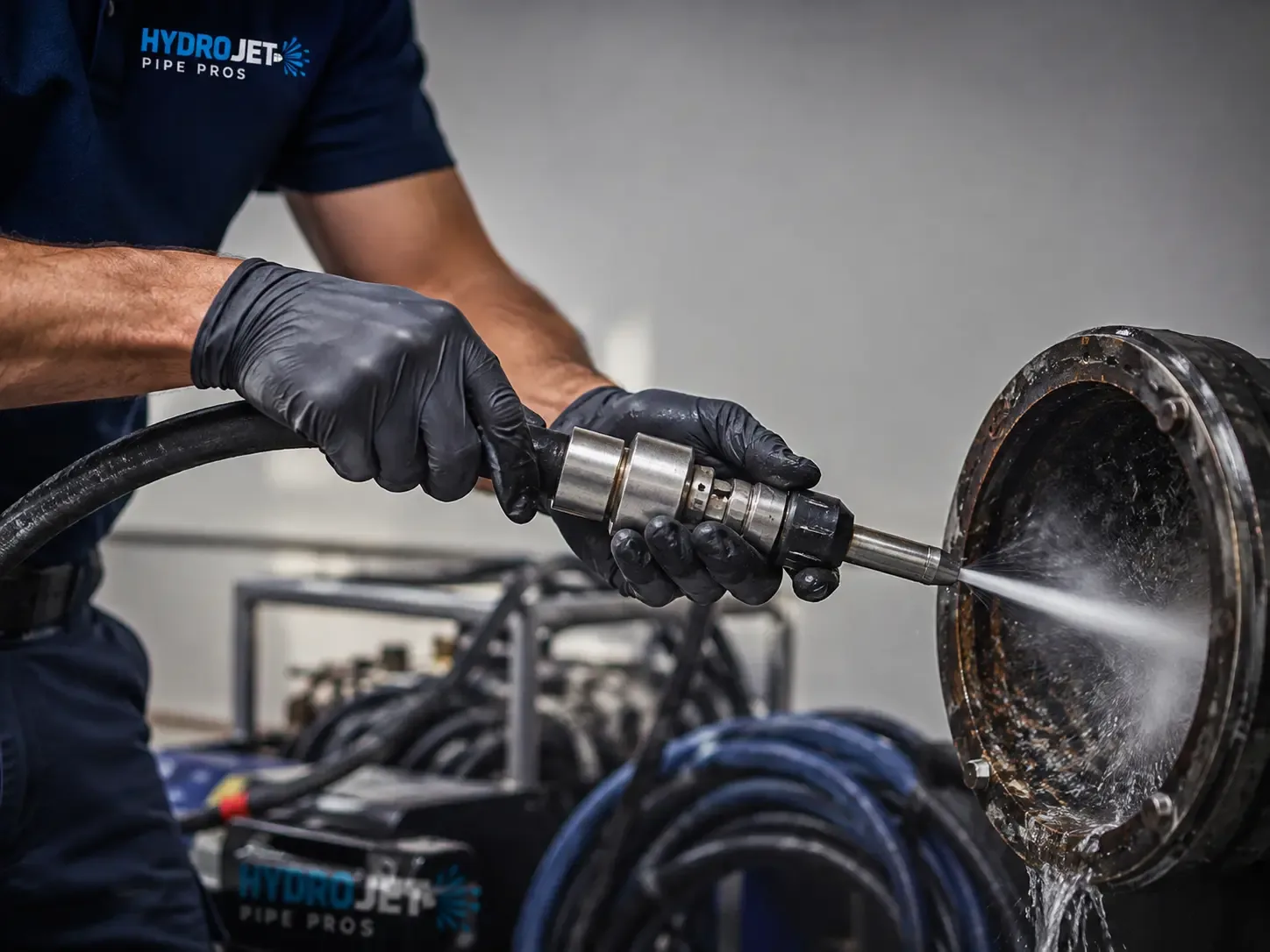 Hydro Jet Pipe Descaling in Conroe, TX
